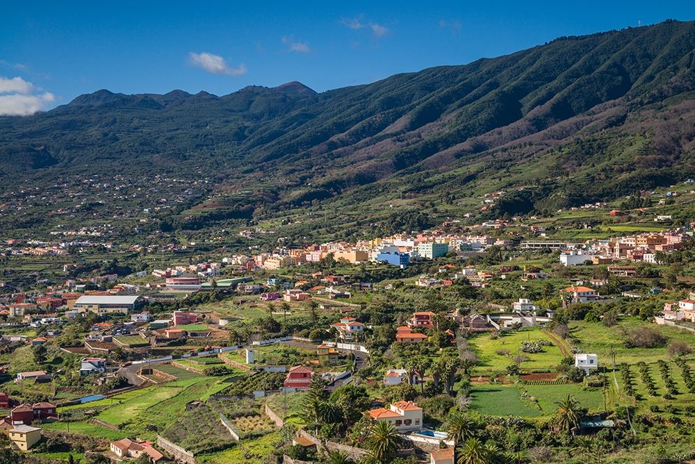 Canary Islands-La Palma Island-Santa Cruz de la Palma-elevated view Brena Alta neighborhood